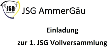 Einladung 1. JSG Vollversammlung