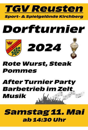 Einladung zum traditionellen TGV-Dorfturnier 2024