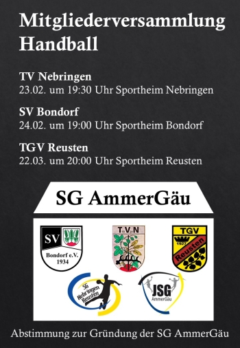 Mitgliederversammlung Handball