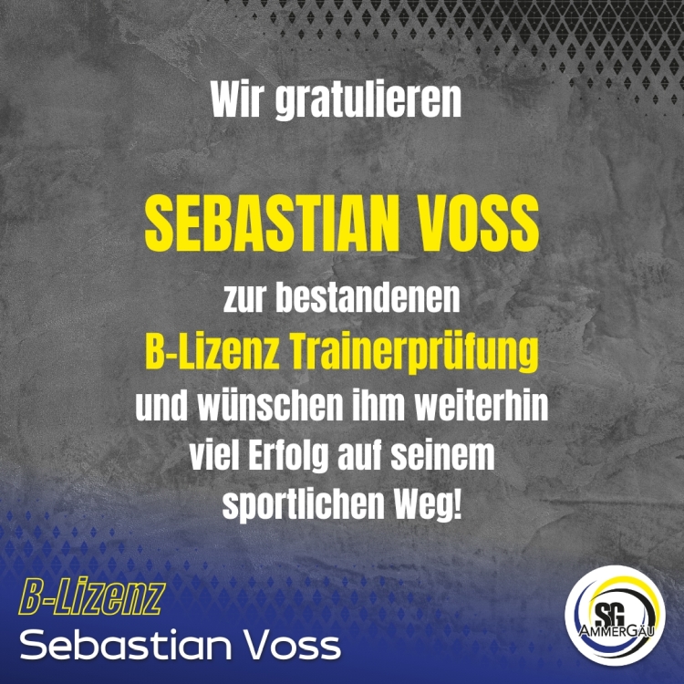 Gratulation zur B-Lizenz Trainerprüfung